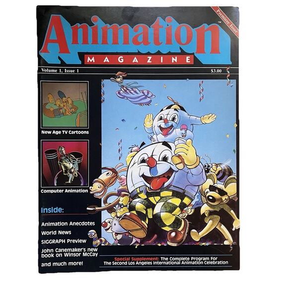 Animation Magazine #1 1987 - 1st Appearance Simpsons Rare HTF Vintage Grail - Picture 1 of 14